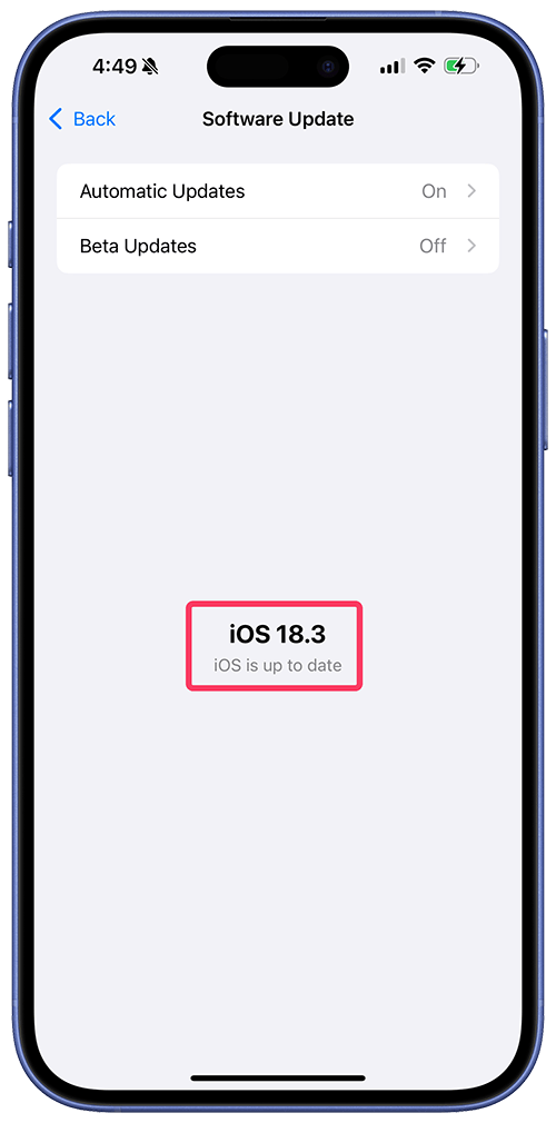 ios is up to date